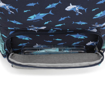 Nautica Backpack for Kids | Kindergarten, Elementary Children Backpack | 16" Tall | Shark Riders