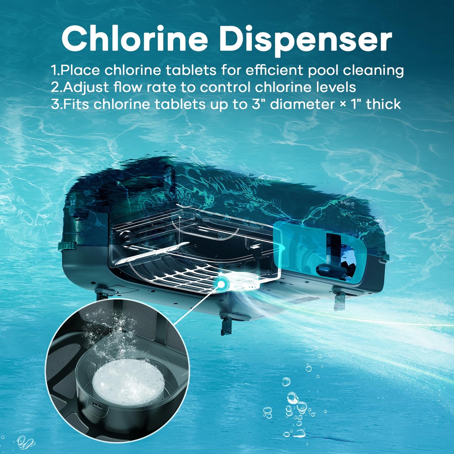 AIPER Surfer S2 Robotic Solar Pool Skimmer with APP Support, 24/7 Cleaning, Dual Charging Modes, Smart Obstacle Avoidance, Ideal for Most Swimming Pool Types