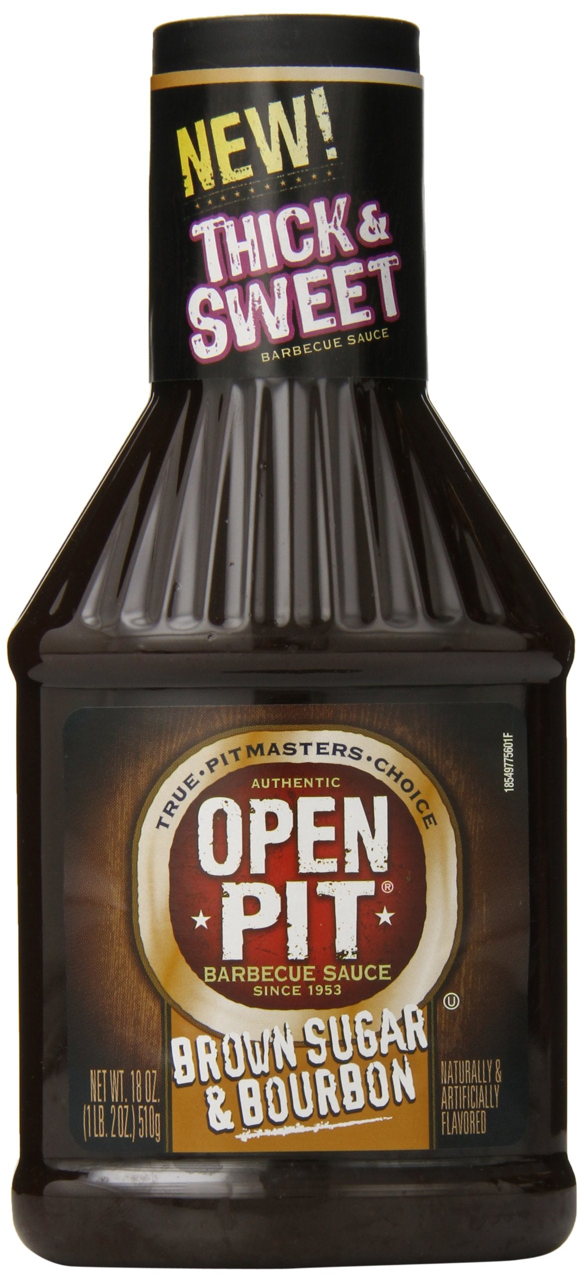 Open Pit Thick & Sweet Brown Sugar & Bourbon Barbecue Sauce, 18 oz. (Pack of 12)