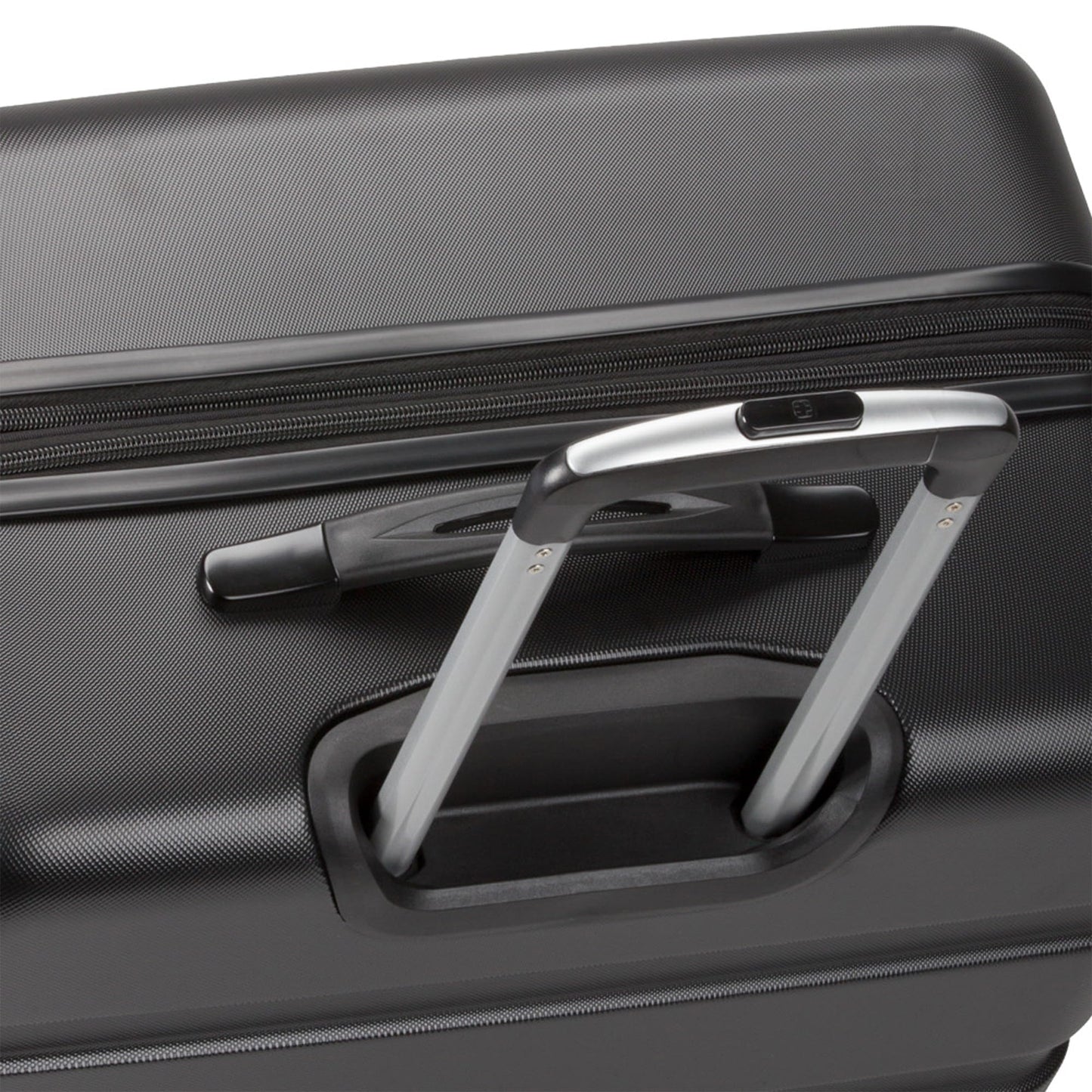 SwissGear 7366 Hardside Expandable Luggage with Spinner Wheels, Black, Checked-Large 27-Inch