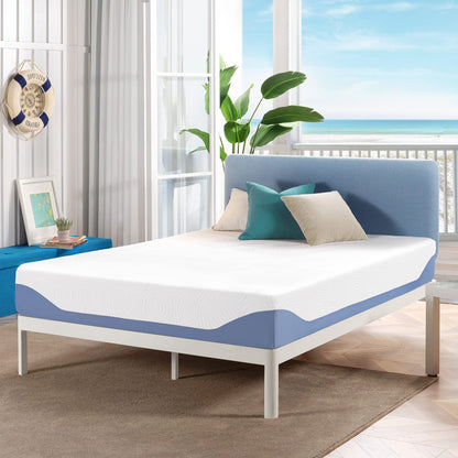 Mellow 10 Inch Cooling Gel-Infused Memory Foam Bed Mattress, Medium Firm Sleep and Breathable Fabric Cover, Twin , Mattress In A Box