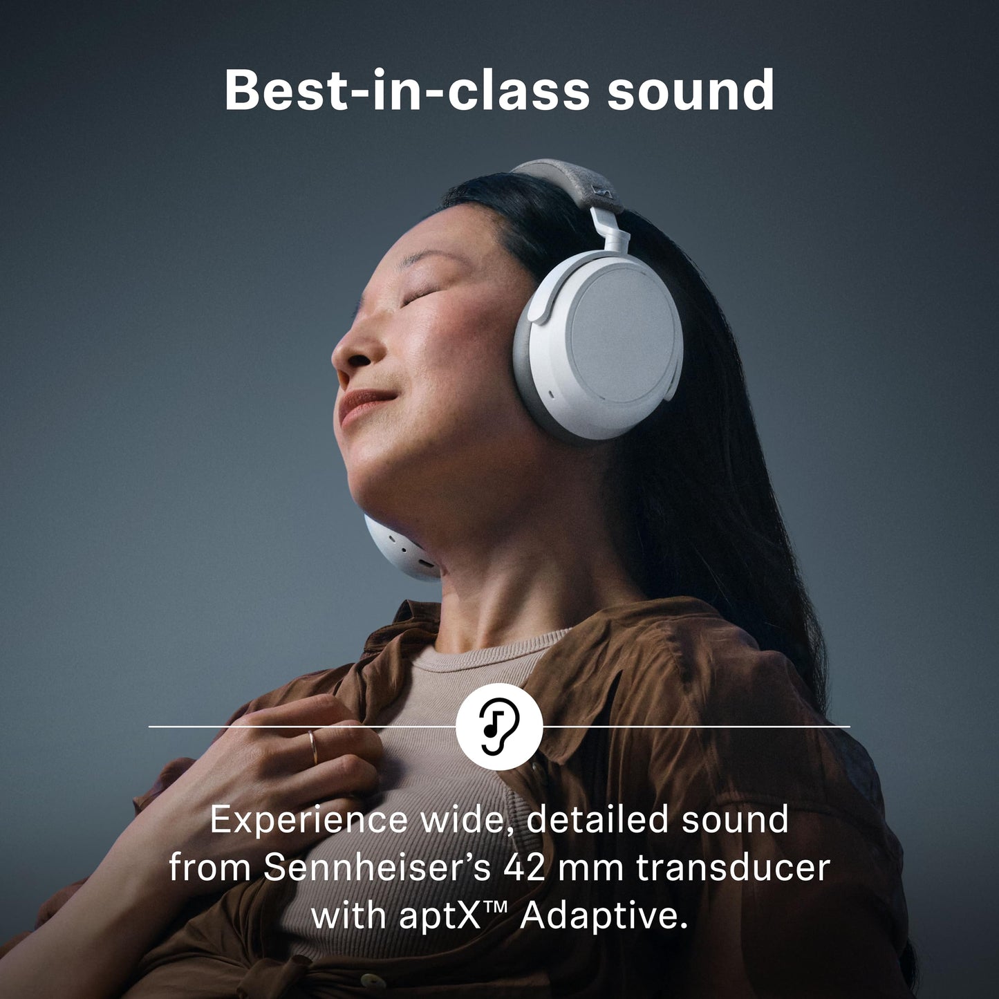 Sennheiser Momentum 4 Wireless Noise Cancelling Headphones - Bluetooth Headset for Crystal-Clear Calls with Adaptive Noise Cancellation, Over-Ear Headphones, 60h Battery Life, Folding Design, Brown