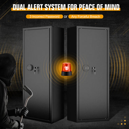 INTERGREAT 8-12 Gun safes,Rifle Safe,Gun Safes for Home Rifle and Pistols, Long Gun Safe for Rifle Shotgun for Home,Quick Access Rifle Safes,Adjustable Shelves, Easy Assemble