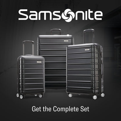 Samsonite Omni 2 Hardside Expandable Luggage with Duel Spinner Wheels, Midnight Black, 3-Piece Set (CO/MED/LG)