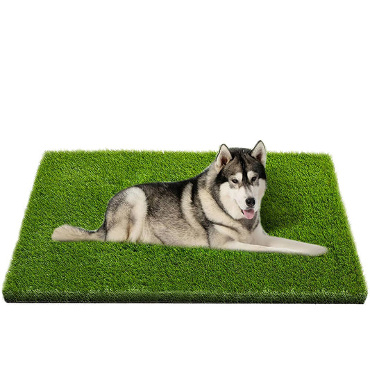 Artificial Grass, Professional Dog Grass Mat, Potty Training Rug and Replacement Artificial Grass Turf, Large Turf Outdoor Rug Patio Lawn Decoration, Easy to Clean with Drainage Holes (48x32 inch)