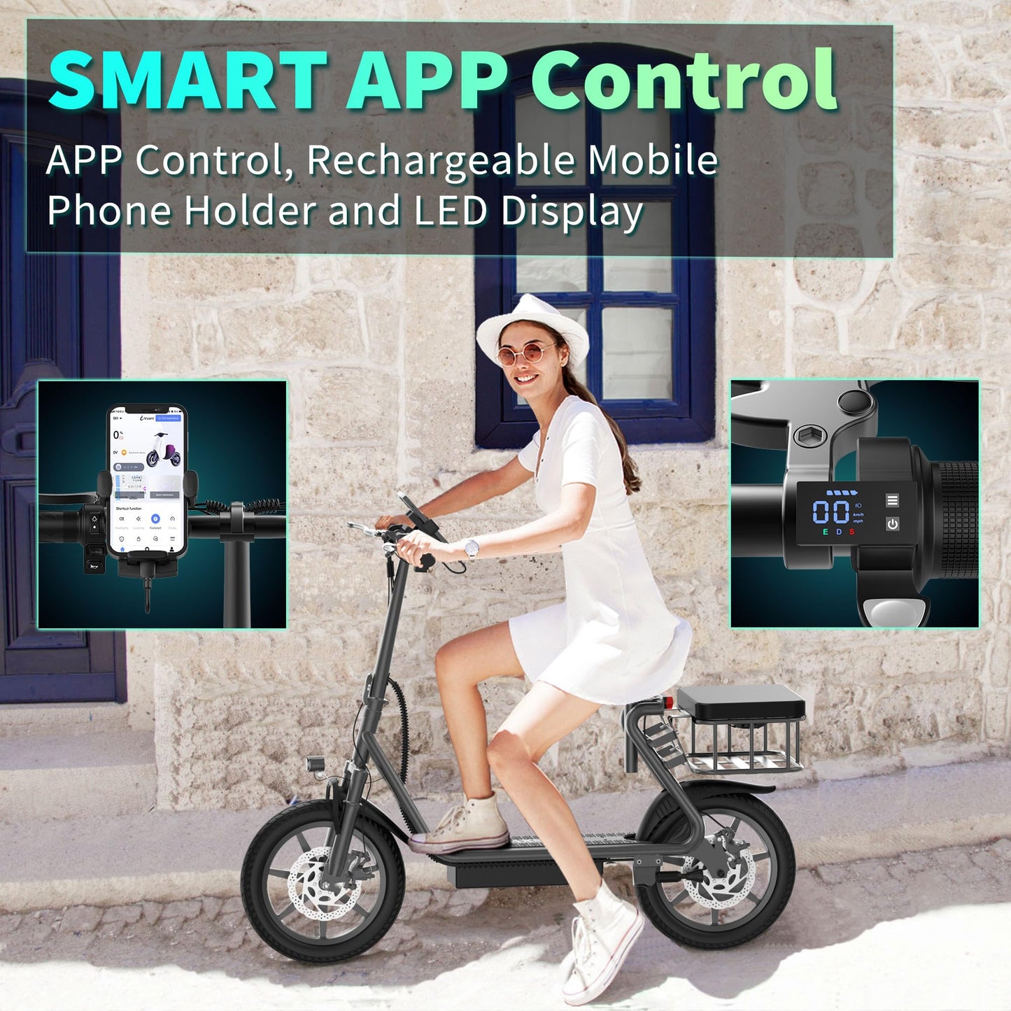 Electric Scooter for Adults, 8.5/10/14" Tires, 19/22Mph, 350W/500W Motor, 21-28 Miles Range, Folding E-Scooter with Dual Suspension,APP(V1/SPRO/MAX/PRO/X1/X1PRO)