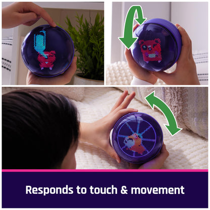 BITZEE, Hamster Ball Interactive Toy Hamster with Over 20 Hamsters Inside, Rolls & Reacts to Touch, Digital Pet Gifts & Stocking Stuffers for Kids