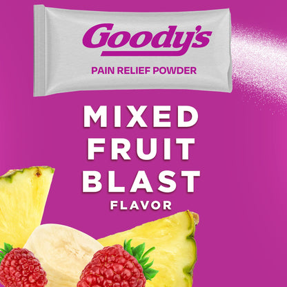 Goody's Extra Strength Headache Powder, Mixed Fruit Blast Flavor Dissolve Packs, 24 Individual Packets (2 Pack)