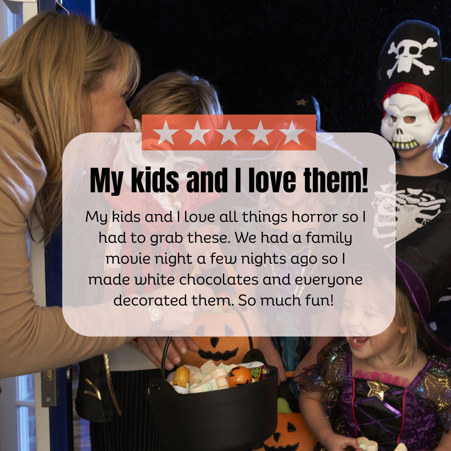 ShapedIceMolds Horror Movie Character Molds – Halloween Silicone Molds for Chocolate, Candy, Resin, Crafts – 3D Scary Film Icons for Party Treats & DIY Decor (Orange)