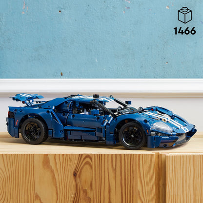 LEGO Technic 2022 Ford GT 42154 Car Model Kit for Adults to Build, Collectible Set, 1:12 Scale Supercar with Authentic Features, Gift Idea That Fuels Creativity and Imagination