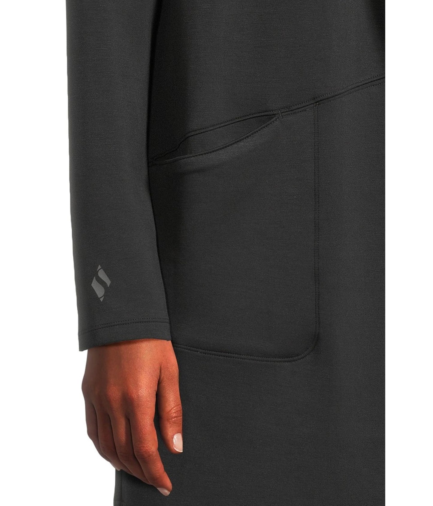 Skechers Women's Cozy Fit Skechluxe Elevate Hoodigan, Black