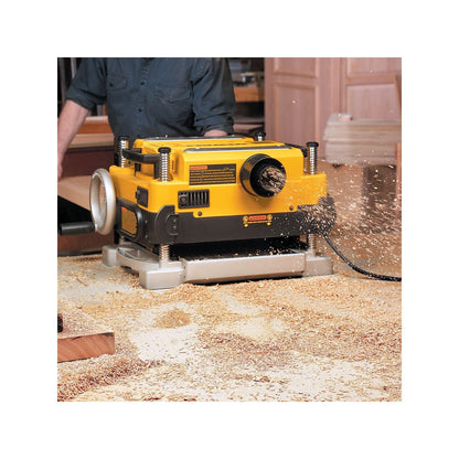 DEWALT Thickness Planer, 13-inch Wood Planer, Three Knife Two Speed, 15 Amp, 20,000 RPM Motor (DW735X)
