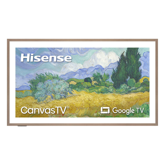 Hisense 75“ Hi-QLED S7 CanvasTV Series 4K UHD Google Smart Art TV (75S7SG, 2026 New) - 144Hz, Art Mode, Anti-Glare Panel, Dolby Vision HDR, Hi-Matte Display, Frame & UltraSlim Wall Mount Included