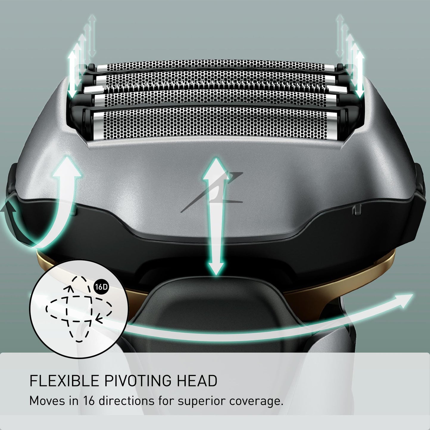 Panasonic ARC5 Electric Razor for Men with Pop-up Trimmer, Wet Dry 5-Blade Electric Shaver with Intelligent Shave Sensor and 16D Flexible Pivoting Head - ES-ALV6HS (Silver)