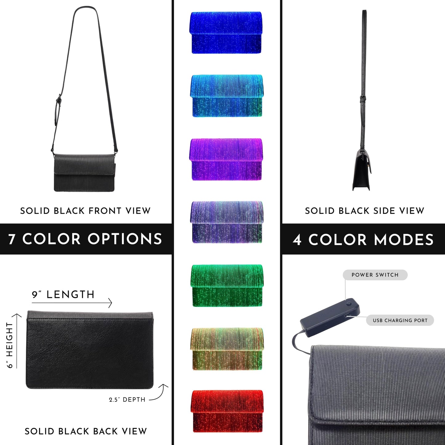 K. Carroll Accessories Color Me Clutch LED Handbag, Oprah's Favorite Things 2024