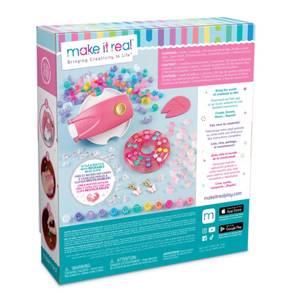 Make It Real: Snap N' Glam Hair Styling Set - Reusable Gems, Accents & Bead Clips, Create Unique Styles for Every Type of Hair, Girls & Kids Ages 8+