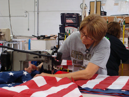 American Flag 3x5 FT Long Lasting 420D Heavy Duty US Flags for High Wind TearProof Polyester USA Flag with Embroidered Stars, Sewn Stripes, Brass Grommets