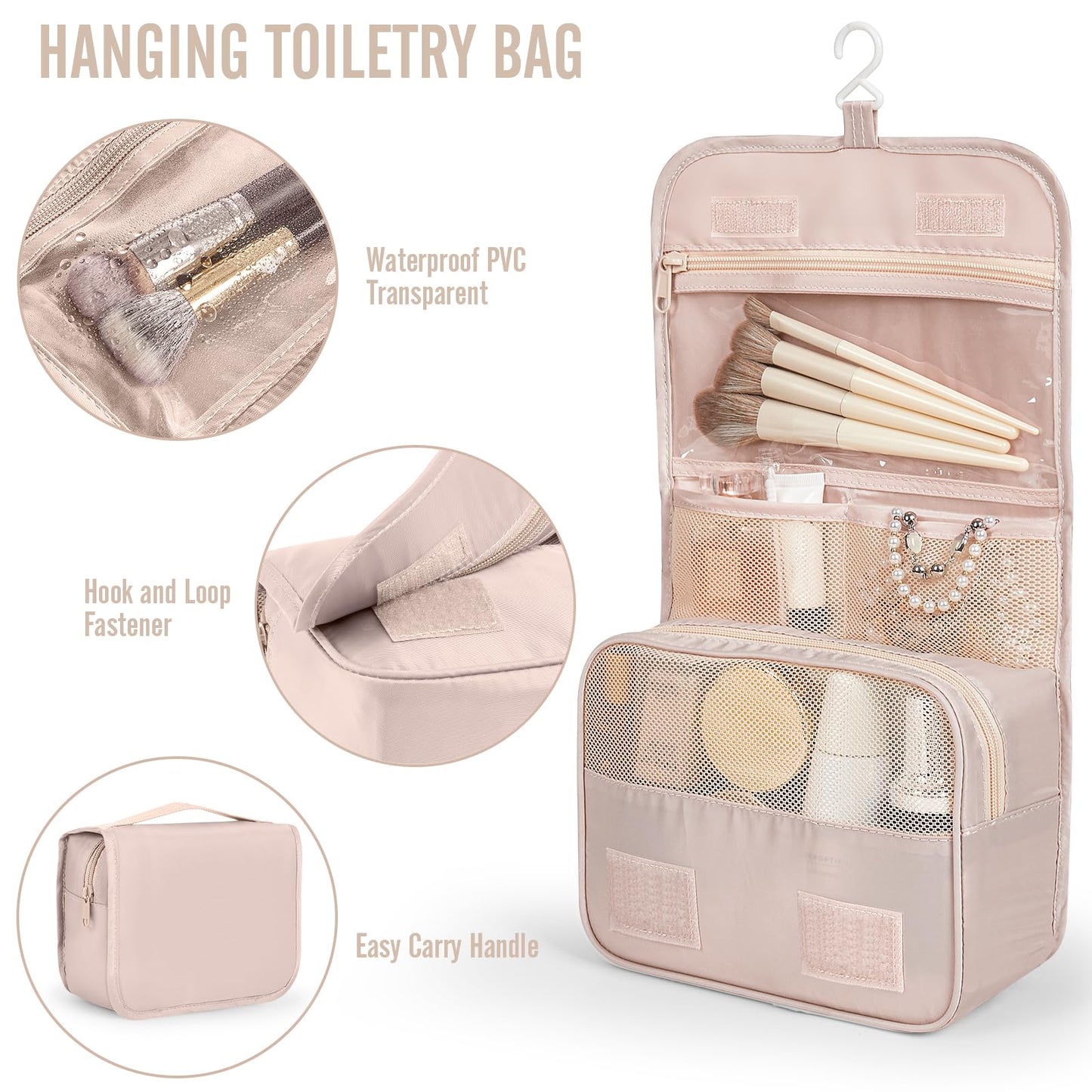 Veken 10 Set Packing Cubes for Travel, Beach Vacation Essentials Accessories for Cruise Ship, Suitcase Organizer Bags for Luggage with Hanging Toiletry & Shoe Bag, Birthday Gifts for Women Mom Her