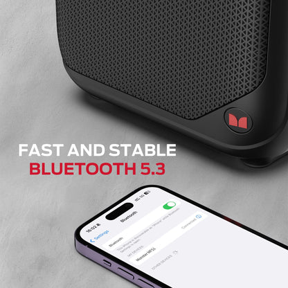 Monster Portable Bluetooth Speakers, Wireless Bluetooth Speaker with 40W Loud Stereo Sound, Outdoor Speakers with Handle, 12H Playtime, Supports TF Card, AUX for Outdoor