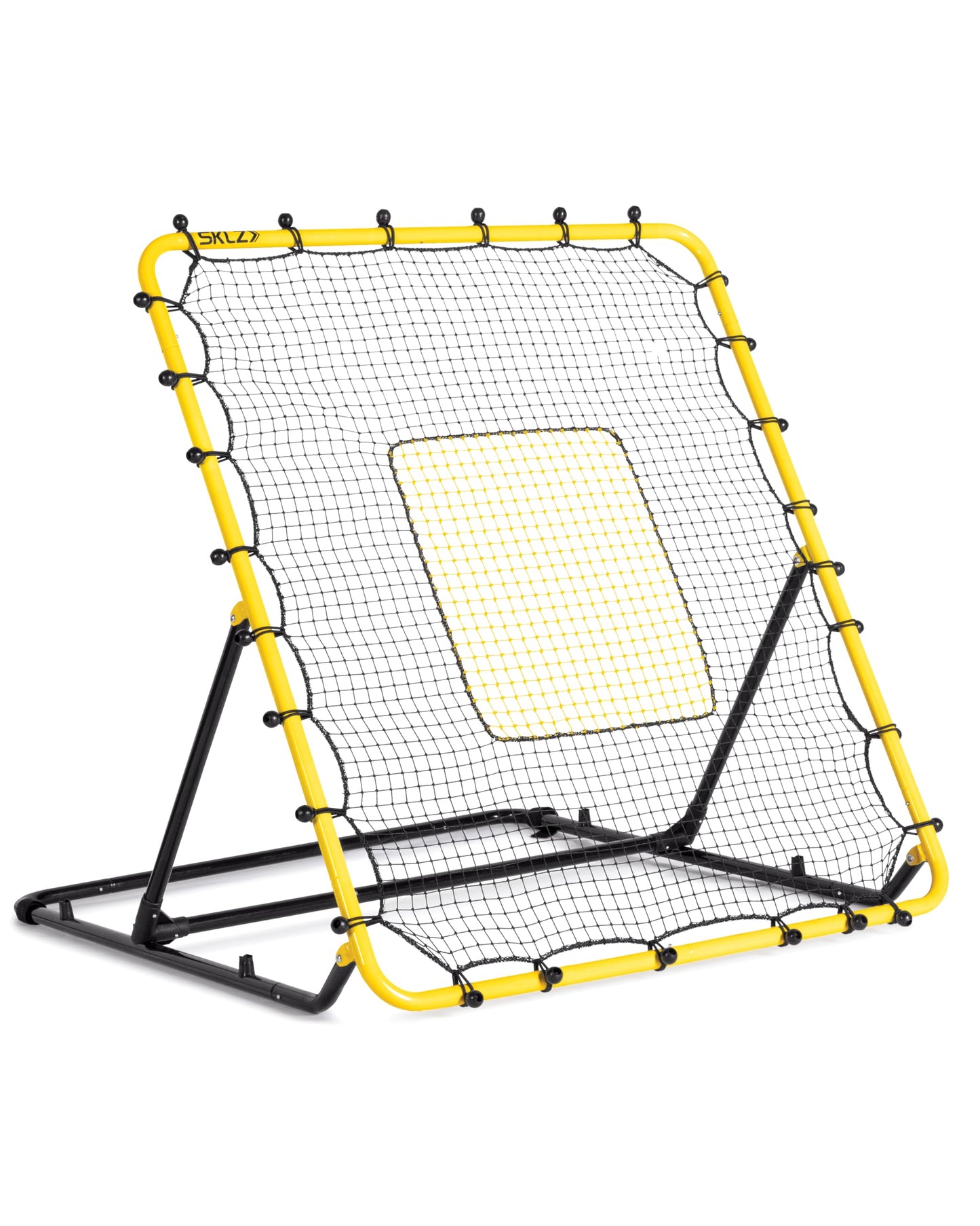 SKLZ Fielding Trainer - Baseball & Softball Pitch-Back Rebound Net - Ground, Line Drive & Fly Ball Return Settings - 4 x 4.5-Foot Steel Frame, UV & Weather Resistant Bungee Net, Easy-Fold Design