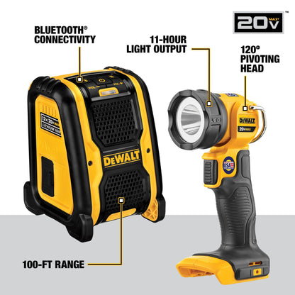 DEWALT 20V MAX Power Tool Combo Kit, 10-Tool Cordless Power Tool Set with 2 Batteries and Charger (DCK1020D2)