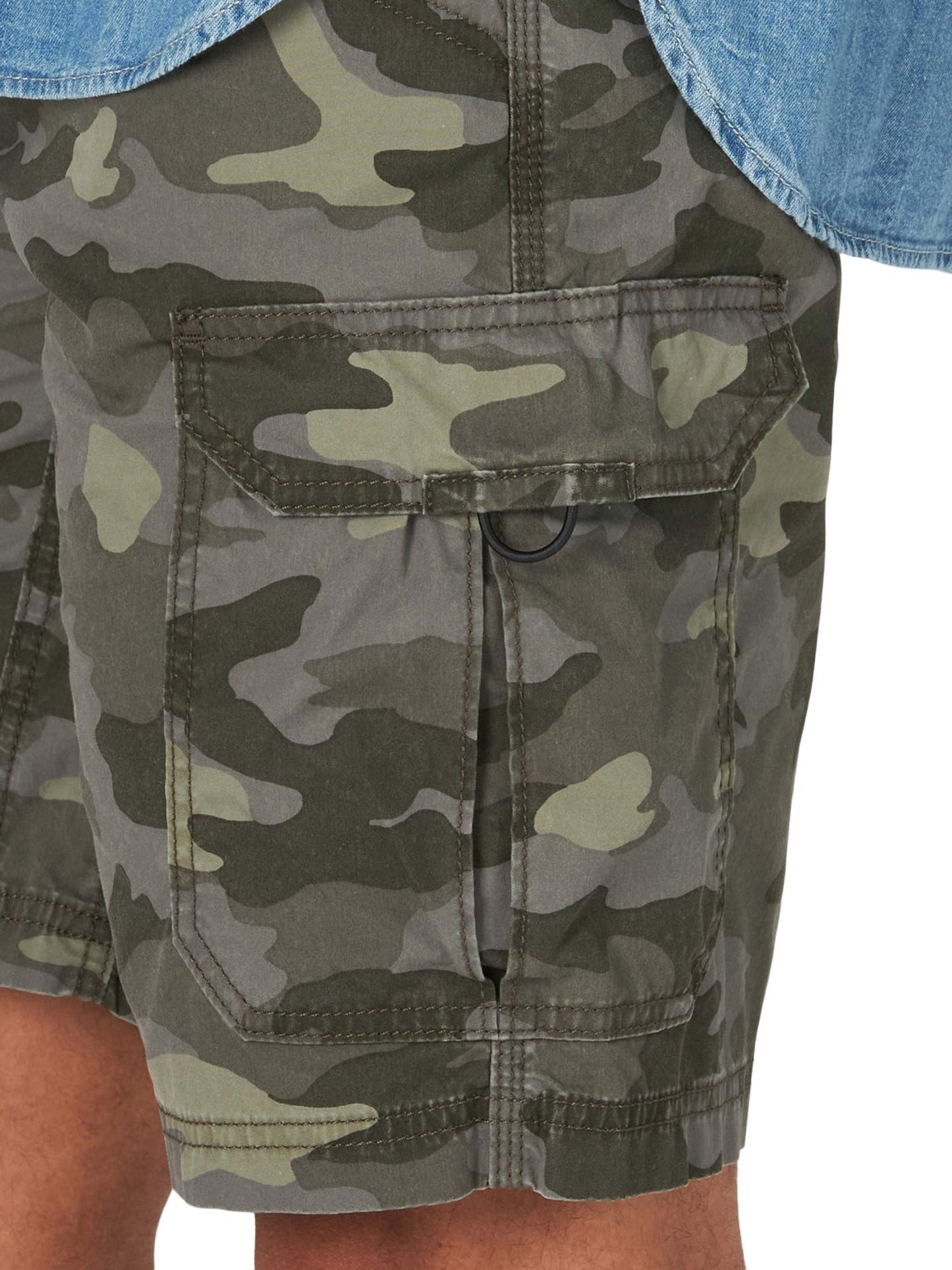 Lee Men's Extreme Motion Crossroad Cargo Short, Woodland Camo, 42