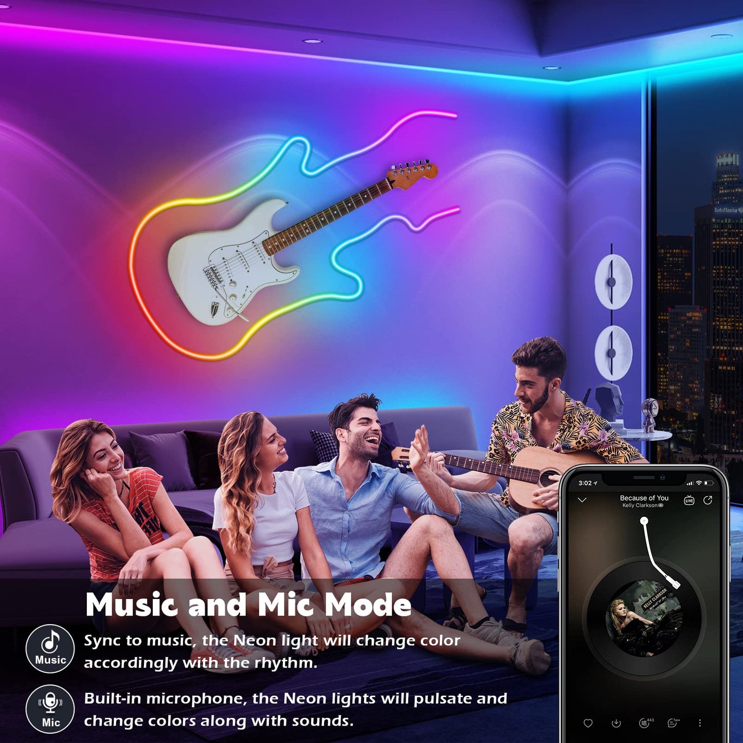 AILBTON 16.4Ft Neon Rope Lights,Flexible Led Rope Lights Control with App/Remote,Multiple Modes Rope Lights,IP65 Outdoor RGB Led Neons Lights,Music Sync Gaming Led Neon Light Strip for Bedroom Decor