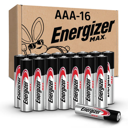 Energizer MAX AAA Batteries (16 Pack), Triple A Alkaline Batteries