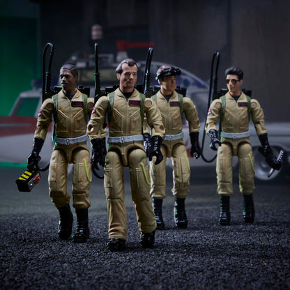 Ghostbusters Plasma Pack O-Ring Action Figure Set, 40th Anniversary 3.75-Inch-Scale (9cm) 4-Pack, Toys for Kids Ages 4 and Up