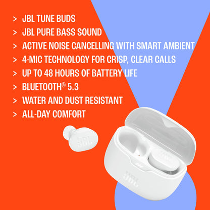 JBL Tune Buds - Noise Cancelling Earbuds - Black