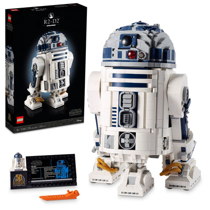 LEGO Star Wars R2-D2 Building Set - Collectible 3D Puzzle for Adults, Ages 18+ - Display for Room or Office Desk - Info Plaque Included - Gift Idea for Fans - 75308