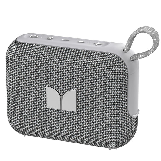 Monster Cube 1 Portable Bluetooth Speaker, IPX7 Waterproof, Bluetooth 6.0, 20H Playtime, Powerful Stereo Sound, Speaker for Home, Outdoors and Travel, Grey