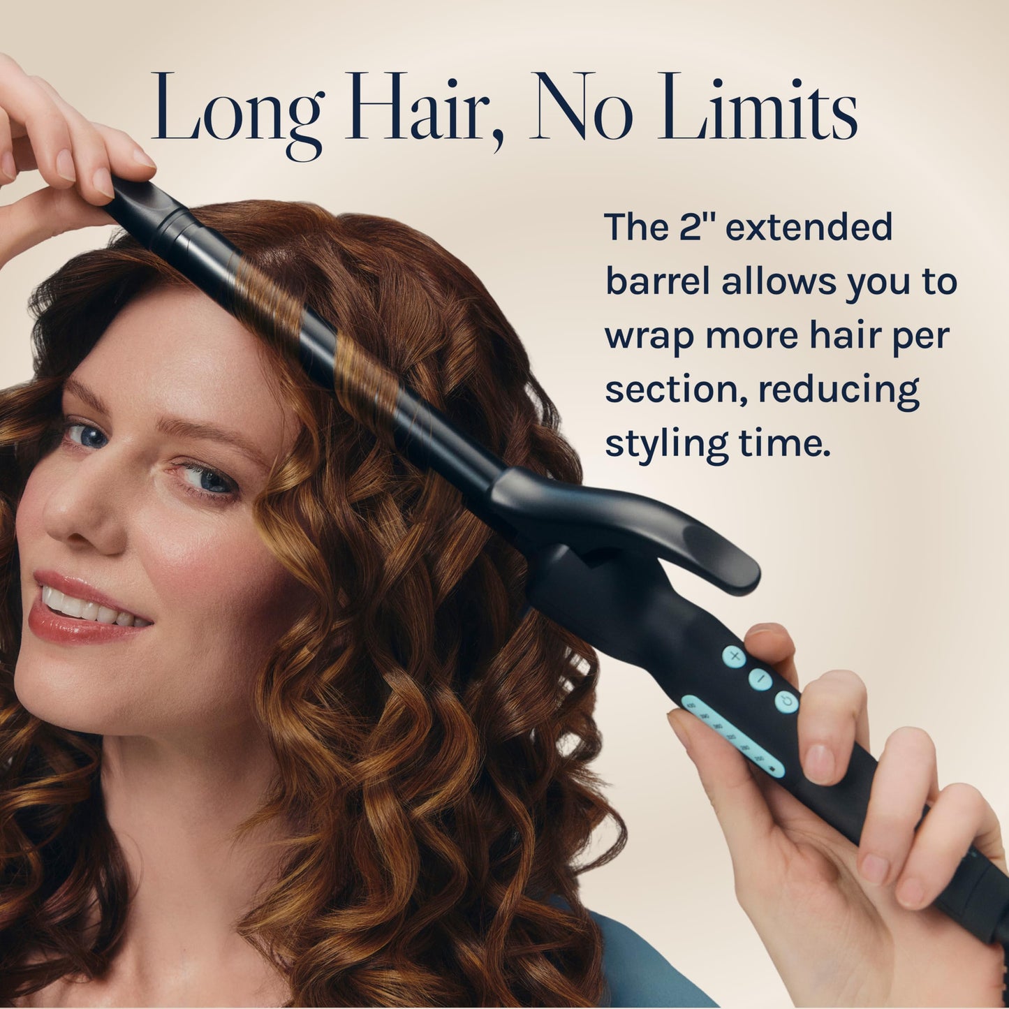 Bio Ionic Long Barrel Styler, 0.75" Curling Iron with Moisture Heat Technology & NanoIonic MX, Verstatile Curling Wand with Longer Barrel for Small Tight Curls & Spirals