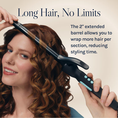 Bio Ionic Long Barrel Styler, 0.75" Curling Iron with Moisture Heat Technology & NanoIonic MX, Verstatile Curling Wand with Longer Barrel for Small Tight Curls & Spirals