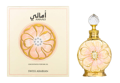 Swiss Arabian Amaali - Luxury Products From Dubai - Long Lasting And Addictive Personal Perfume Oil Fragrance - A Seductive Signature Aroma - 0.5 Oz