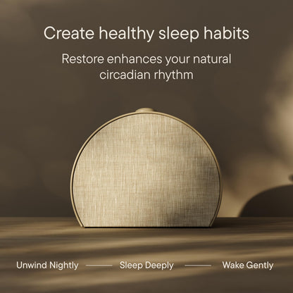 Hatch Restore 3 | Science-Backed Sleep Audio, Circadian Lighting (Greige)
