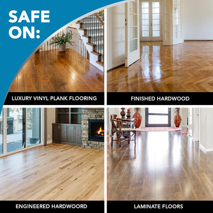 Weiman Hardwood Floor Cleaner and Polish Restorer Combo - 2 Pack - High-Traffic Hardwood Floor, Natural Shine, Removes Scratches, Leaves Protective Layer