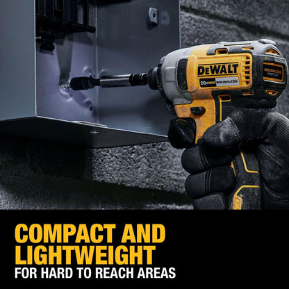 DEWALT 20V MAX Impact Driver, 1/4 Inch, Battery and Charger Included (DCF787D1)