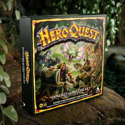 Avalon Hill HeroQuest Jungles of Delthrak Quest Pack | Roleplaying Games | Ages 14+ | 2 to 5 Players | Requires HeroQuest Game System to Play