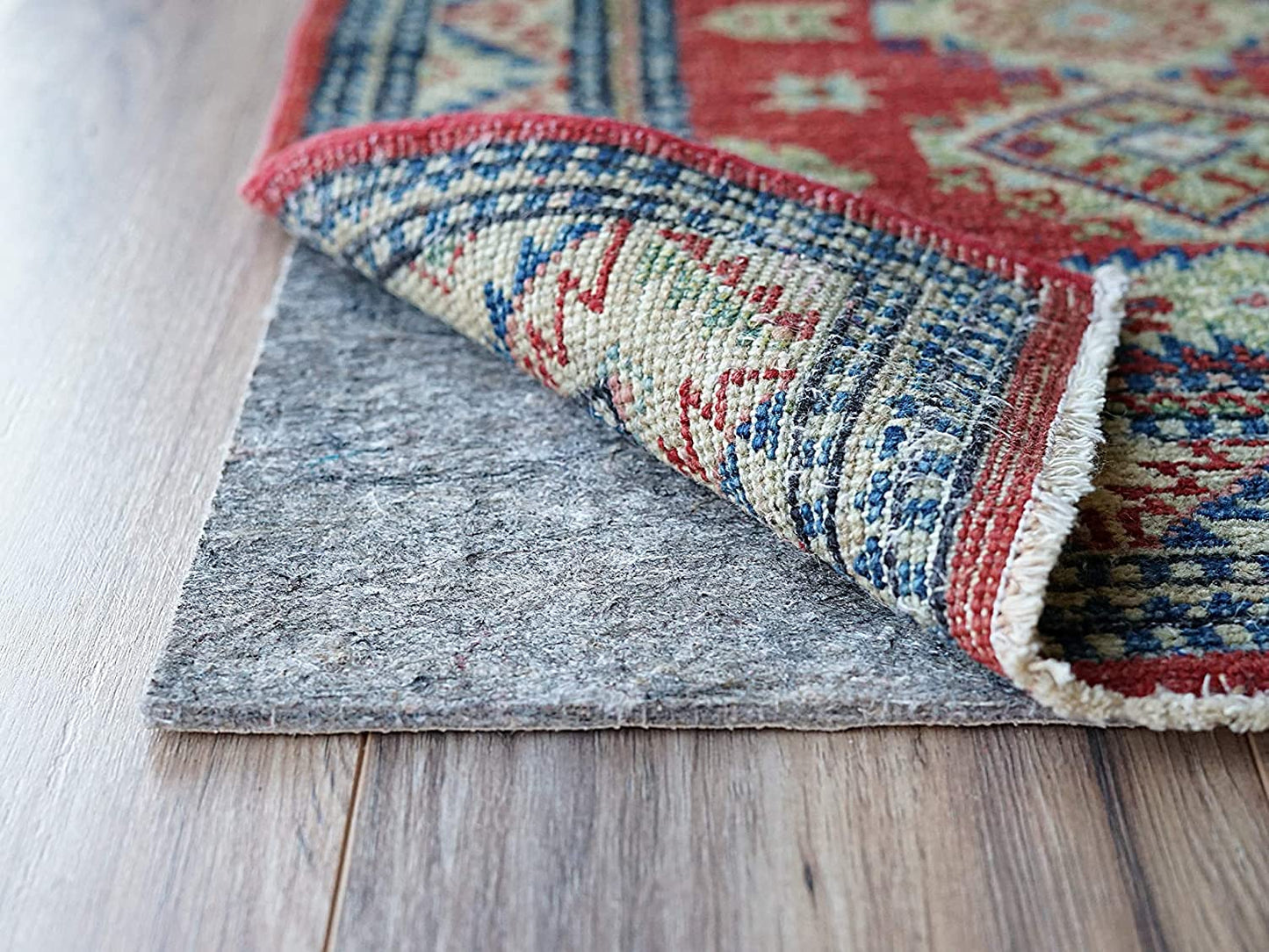 RUGPADUSA - Dual Surface - 9'x12' - 1/4" Thick - Felt + Rubber - Non-Slip Backing Rug Pad - Safe for All Floors