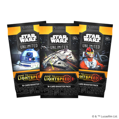 Asmodee Star Wars: Unlimited TCG Jump to Lightspeed Booster Display (Set of 24 Booster Packs) - Trading Card Game for Kids & Adults, Ages 12+, 2+ Players, 20 Min Playtime