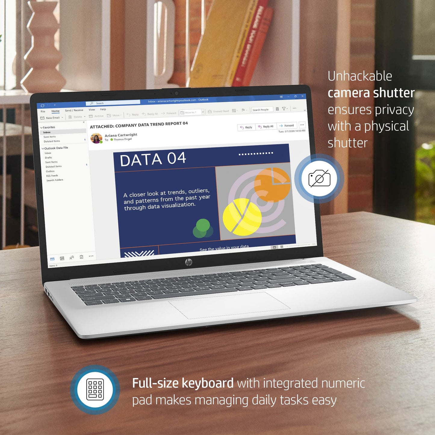 HP 17 Touchscreen Laptop Computer for Business, 17.3" HD+ Touch Screen Display, Intel 10-Core i7-1355U, 64 GB RAM, 2 TB SSD, Intel Graphics, Wi-Fi 6, Fingerprint, Lifetime Office Pro, Windows 11 Pro