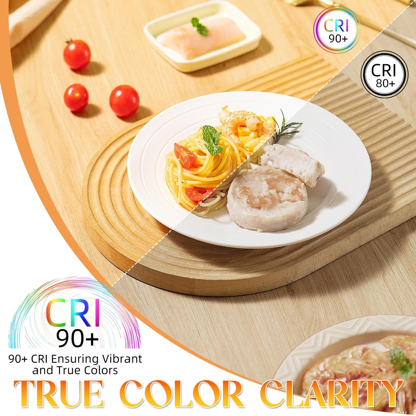 GvvooHome 40 watt Candelabra Light Bulbs, Chandelier Light Bulbs Non-Dimmable E12 LED Bulb, 2200K Amber Warm, B10 Candle Light Bulbs, 90+CRI, 400LM, Amber Glass Finish, 6 Pack