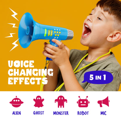 Mini Explorer Voice Changer for Kids - Voice Changing Device for Boys & Girls Ages 3-8+ Olds - Easter, Birthday Gifts for 3, 4, 5, 7, 8 Year Old Boy - Cool Outdoor Toys Gift Ideas for Kid, Toddler