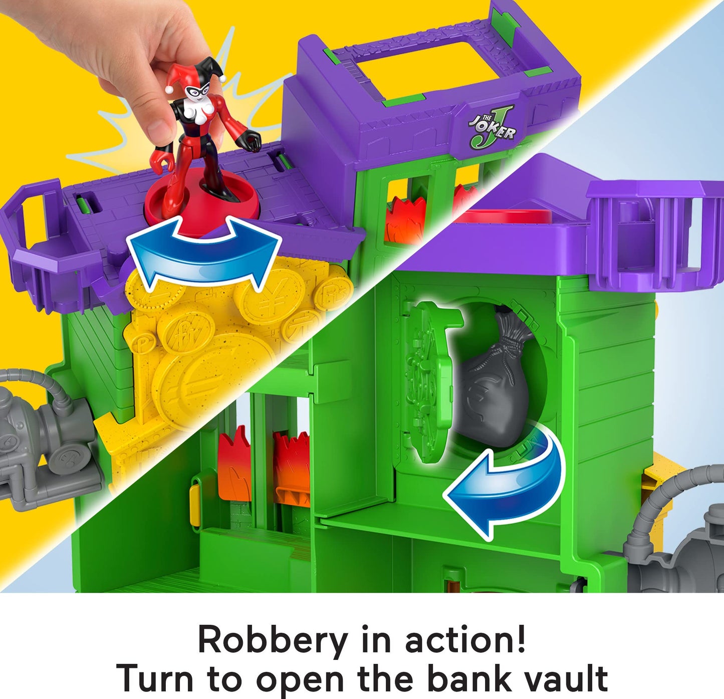 Fisher-Price Imaginext DC Super Friends Batman Toy, Crime Alley Playset with Figures & Accessories for Preschool Kids Ages 3+ Years (Amazon Exclusive)