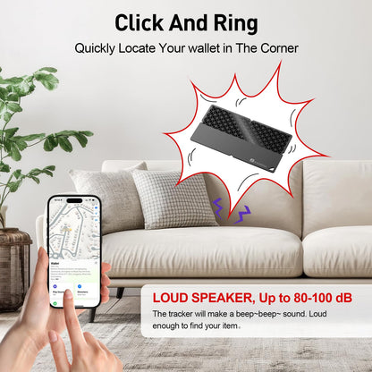 BFADEHA 2026 [Apple MFi Certified] (iOS Only) Bluetooth Tracker Smart Card for Apple Find My iPhone Wallet GPS Tracker, 5-10 Years Staying Power, Keys Finder and Item Locator for Keys, Bags, Passport