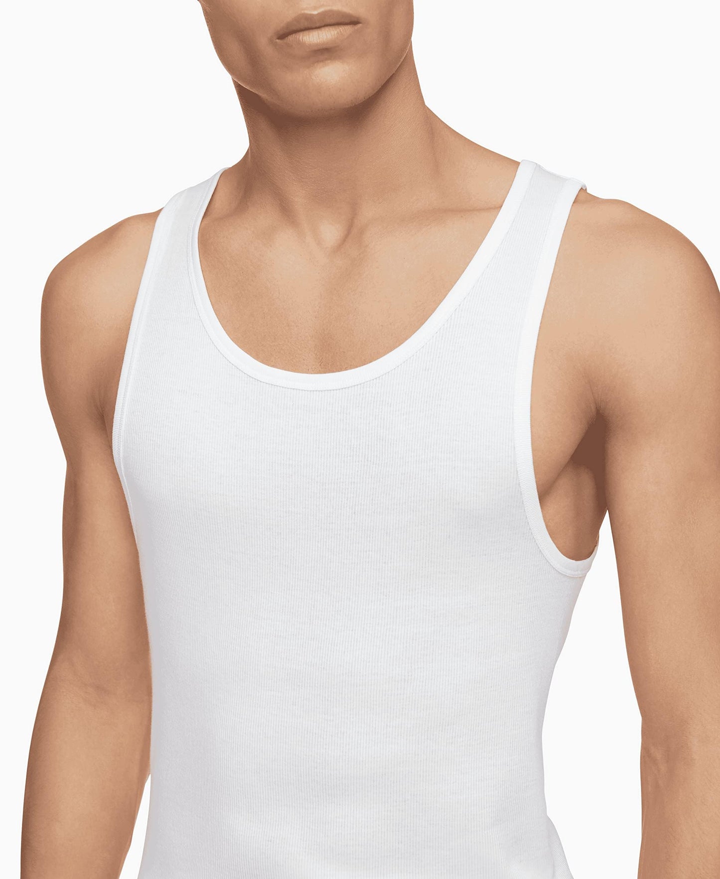 Calvin Klein Mens 100% Cotton T-Shirt Packs 5 Black - Short Sleeve Crewneck 2XL