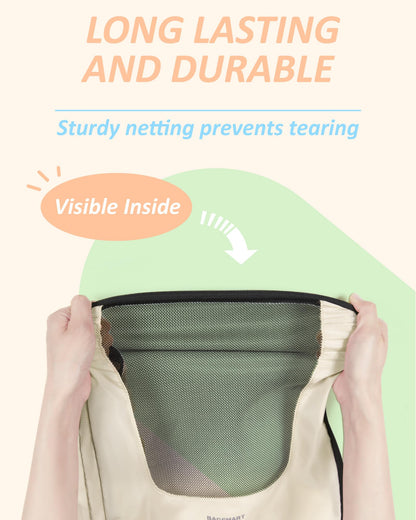 BAGSMART Packing Cubes for Travel, 6 Set Suitcase Organizer Bags Set Packing Cubes for Travel, Lightweight Packing Organizers with Shoe Bag & Luandry Bag