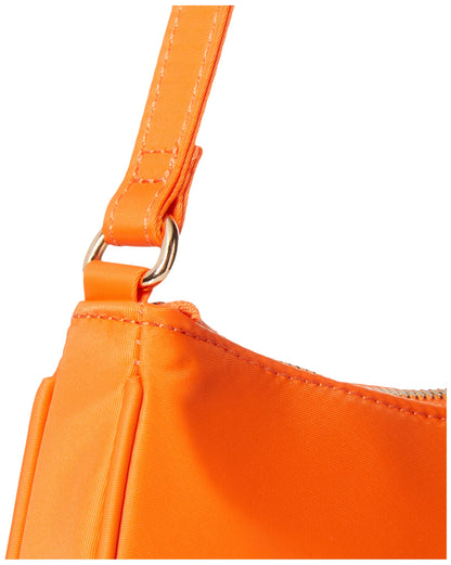 The Drop Women's Melanie Small Shoulder Bag, Fire Orange Nylon, One Size