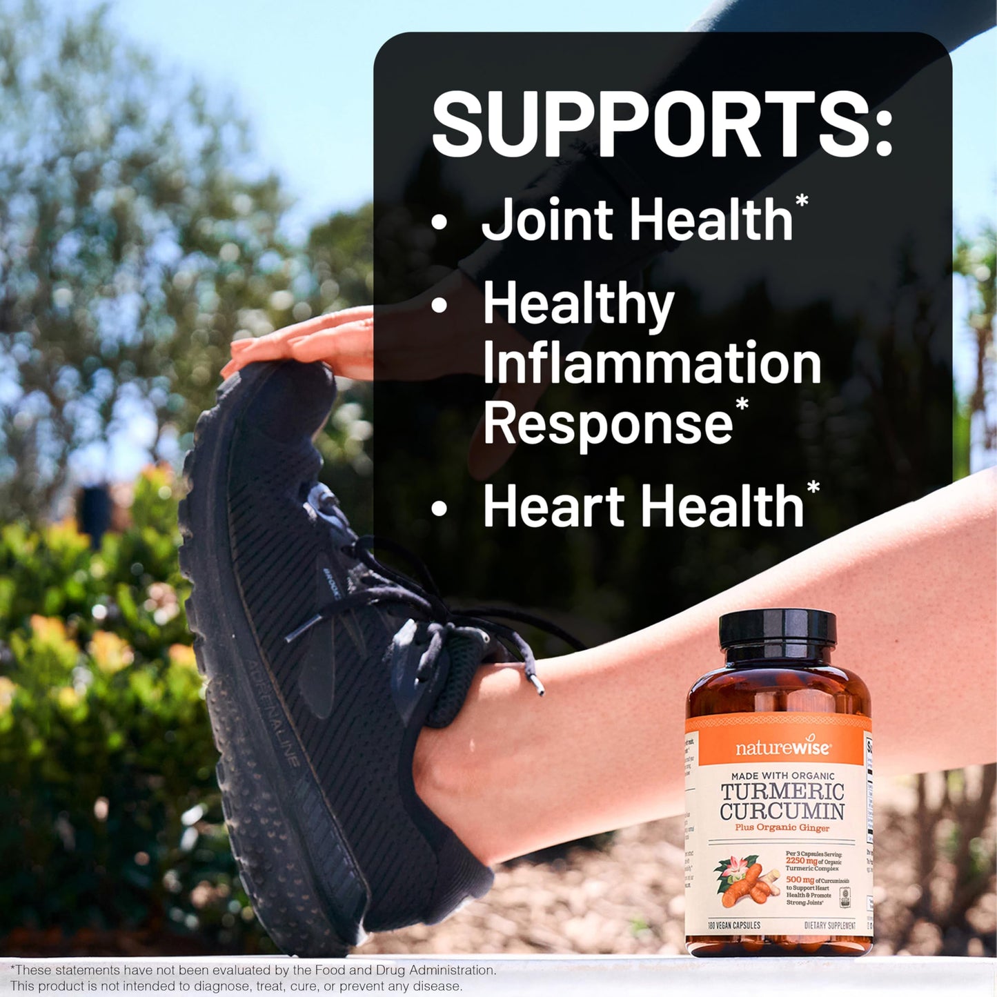 NatureWise Curcumin Turmeric 2250mg - 95% Curcuminoids & BioPerine Black Pepper Extract for Advanced Absorption - Daily Joint and Immune Health Support - Vegan, Non-GMO, 180 Count[60-Day Supply]